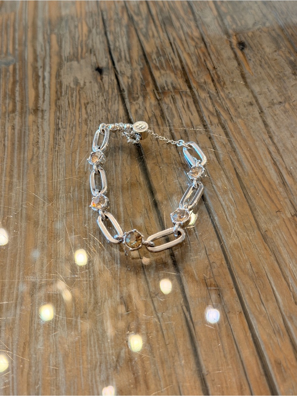 Bomb Party Bracelets! Personally Curated Silver Set in Champagne - Picture 2 of 4